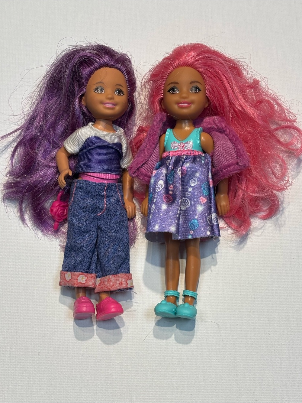 Set of Barbie Chelsea dolls